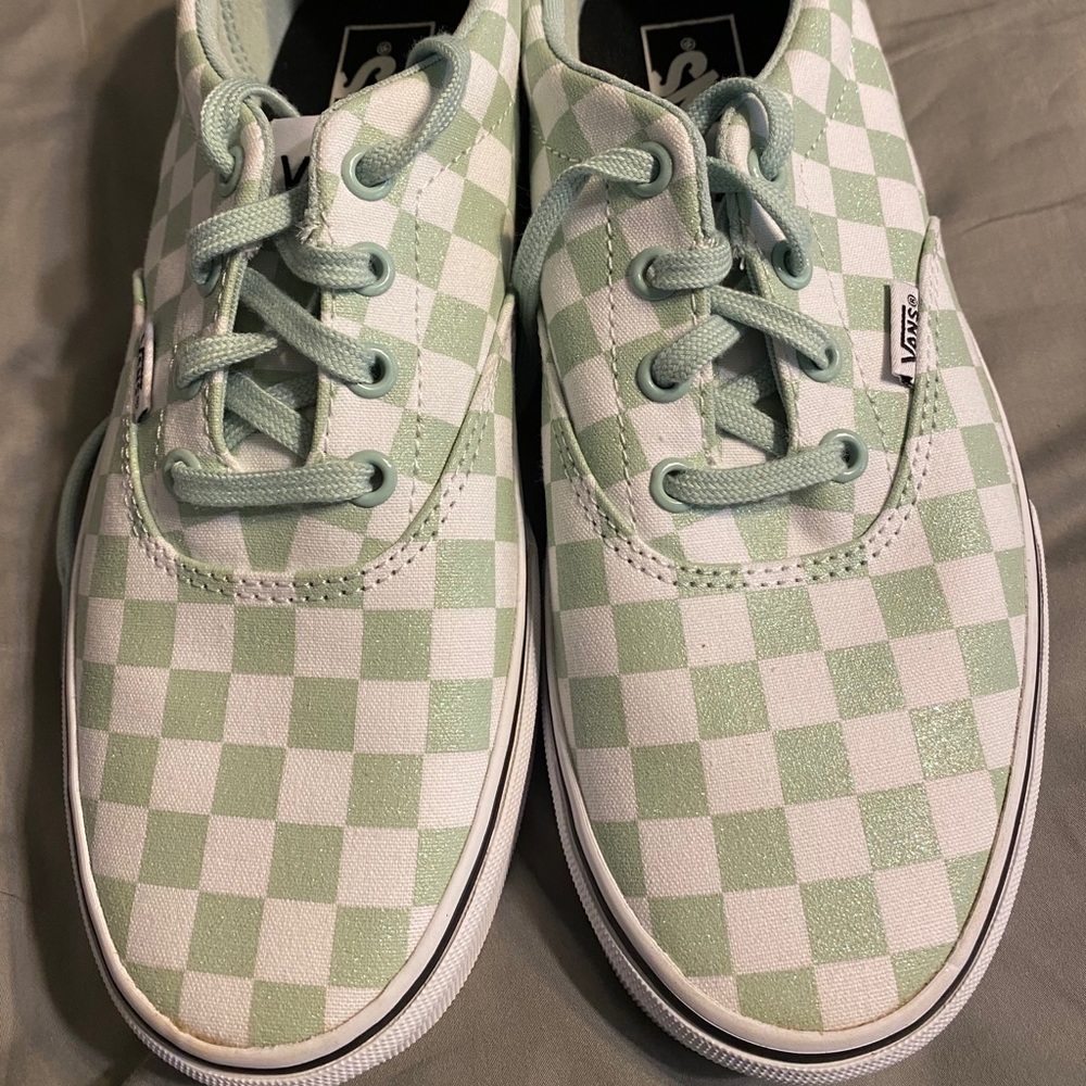 Glitter checkerboard Vans